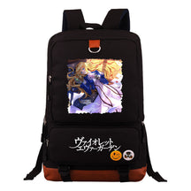Violet Eternal Garden Printed Student School Bag Large Capacity Travel Bag Men's And Women's Backpack