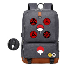 Naruto Printed Usb Student Backpack For Leisure Travel Backpack