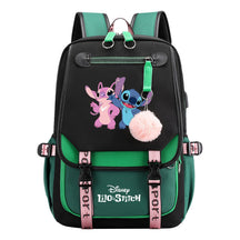 Interstellar Baby Stitch Usb Backpack With Casual Woven Strap Flip Back Backpack