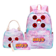 Naruto Student Girl Backpack Lunch Bag Three Piece Set Backpack Set