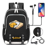 Comic Egg Yolk Lazy Egg Teenage Student Backpack Usb Boys And Girls Casual Backpack