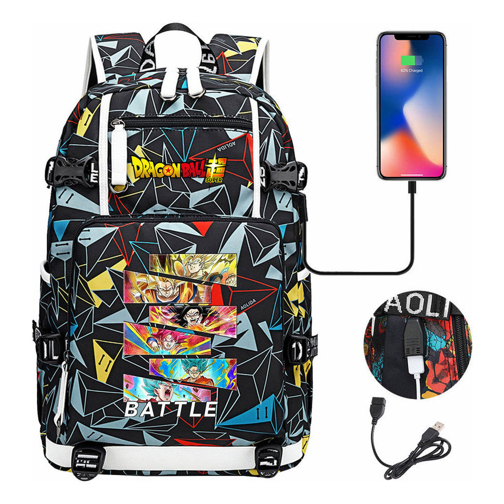 Sun Wukong Usb Large Capacity Youth Student Backpack For Leisure Travel Backpack
