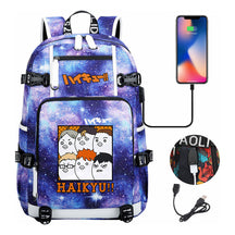 Volleyball Youth Usb Large Capacity Youth Student School Bag Men's And Women's Leisure Travel Backpack