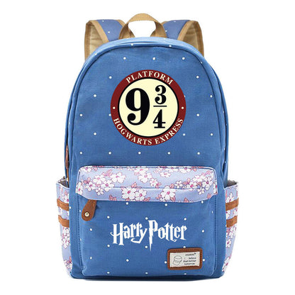 School Of Witchcraft And Wizardry Youth Student School Bag Fragmented Canvas Girl Backpack