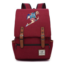 Printed Youth Student School Bag Casual Belt Buckle Classic Backpack