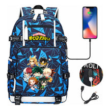 My Heroes Academy Usb Youth Student Backpack For Men And Women's Travel Backpacks