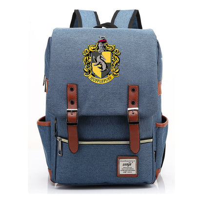 School Of Magic Printed Schoolbags For Men And Women Leisure Belt Buckle Classic Backpack 38*27*12.5cm