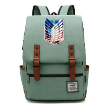 The Giant Of Manga Attack Printed Teenage Student Backpack For Men And Women With Casual Belt Buckle Classic Backpack  38*27*12.5cm