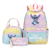 Interstellar Baby Stitch Youth Student Girls School Bag Lunch Bag Three Piece Set Backpack Set