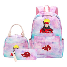 Naruto Teenage Girls School Bag Lunch Bag Three Piece Backpack Set
