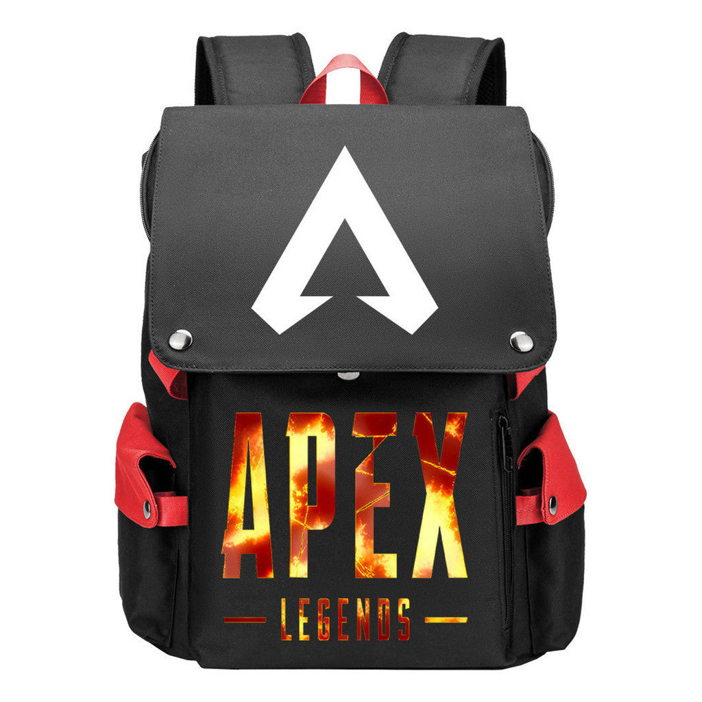 Apex Hero Print Usb Charging Head Youth School Bag Casual Backpack