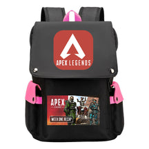 Apex Hero Print Usb Charging Cap Headpiece Student Backpack Leisure Backpack