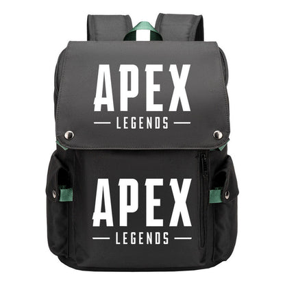 Apex Hero Print Usb Charging Cap Head Style Student School Bag Casual Backpack