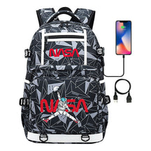 Printed Usb Youth School Bag Backpack Leisure Travel Backpack