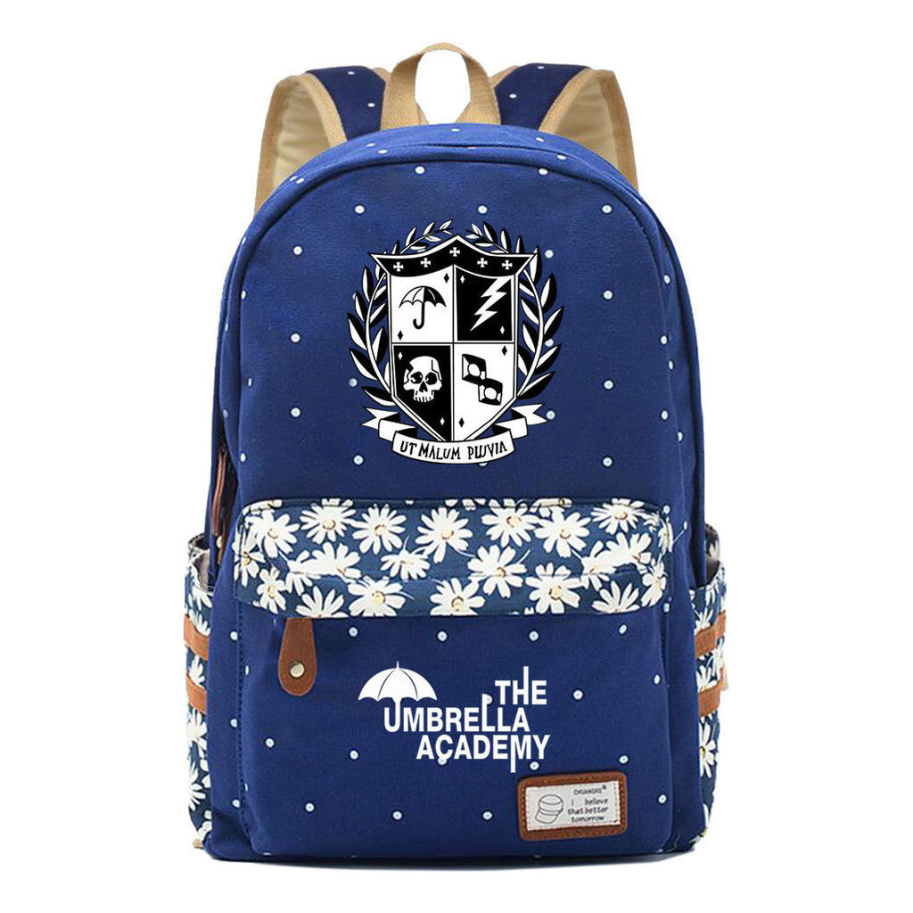 Printed Teenage Girls Backpack, Fashionable And Casual Backpack
