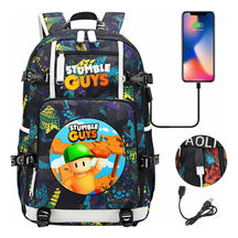 Usb Printed Student Backpack For Men And Women's Leisure Travel Backpack