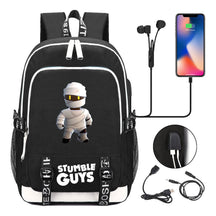 Printed Student Backpack Usb Men's And Women's Leisure Backpack