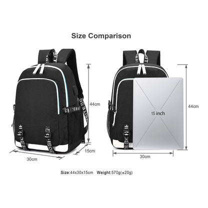 Youth Student Backpack Usb Men's And Women's Leisure Backpack