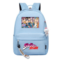 Comic Jojo's Wonderful Adventure Print Youth Student School Bag Leisure Bag Girl Backpack