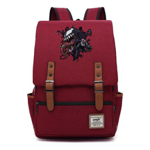 Printed Student Backpack With Casual Belt Buckle, Classic Backpack