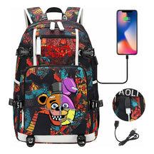 Toy Bear Game Peripheral Usb Youth Student Backpack For Men And Women's Leisure High-capacity Travel Backpack
