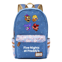Toy Bear Game, Fashionable Print, Teenage Girl Student Backpack, Casual Canvas Backpack