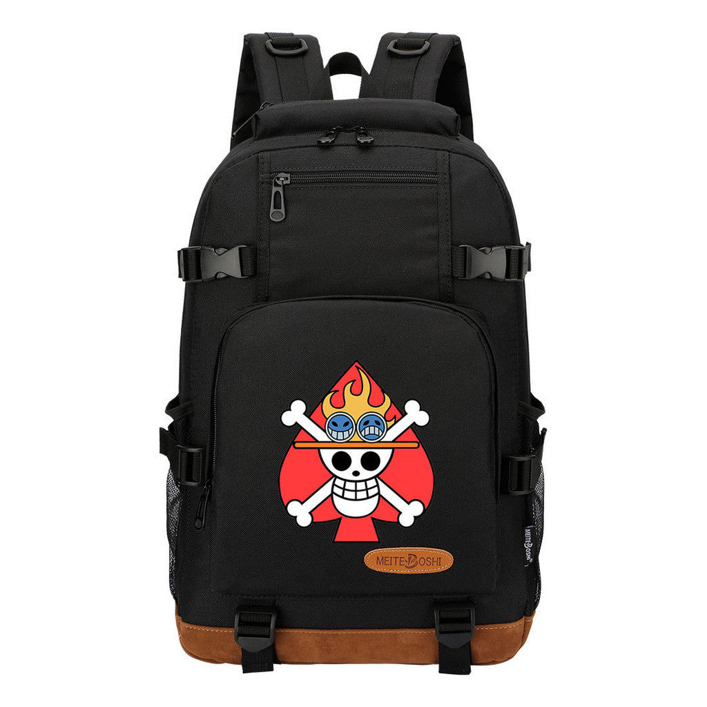 Pop Anime Pirate Wang Lufei, Teenage Student Backpack, Men's And Women's Backpack