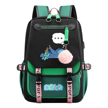 Usb Youth Backpack With Casual Woven Strap Flap Backpack