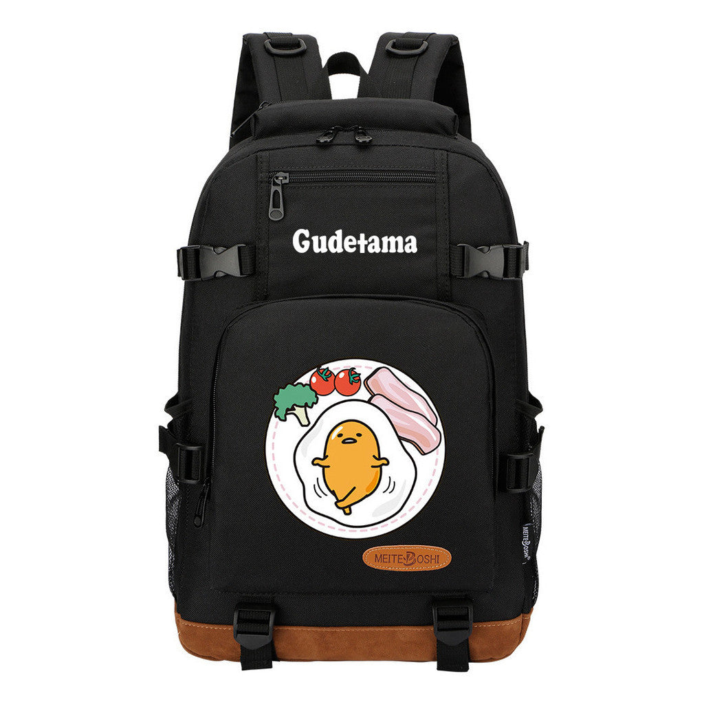 Lazy Teenage Student Backpack, Boys And Girls Backpack