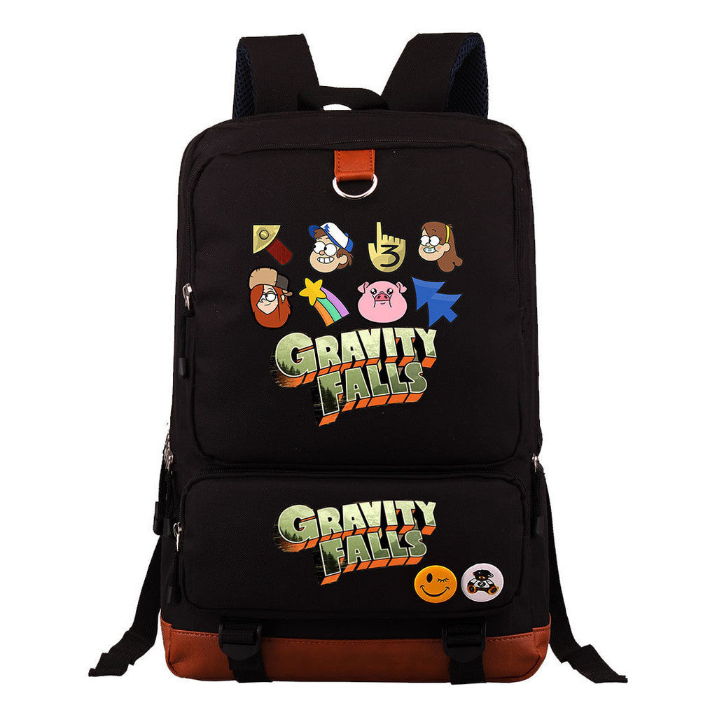 Strange Town Youth Student School Bag Large Capacity Travel Bag Men's And Women's Backpack