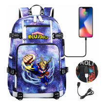 My Heroes Academy Usb Youth Student Backpack For Men And Women's Travel Backpacks