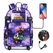 My Heroes Academy Usb Youth Student Backpack For Men And Women's Travel Backpacks