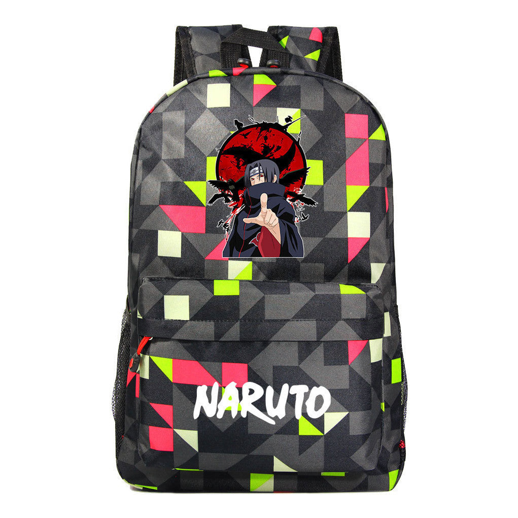 Cartoon Day Manga Naruto Starry Sky Print Simple Teen Student School Bag Men's And Women's Leisure Travel Backpack
