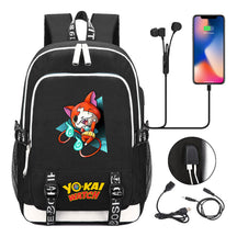 Anime Monster Watch Student School Bag Usb Men's And Women's Leisure Backpack