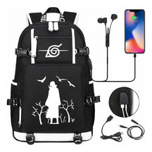 Naruto Print Usb Youth Student Backpack Casual High-capacity Travel Backpack