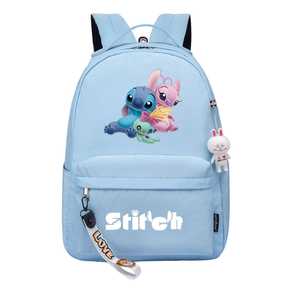 Interstellar Baby Stitch Printed Student Backpack, Casual Travel Bag, Girl Backpack