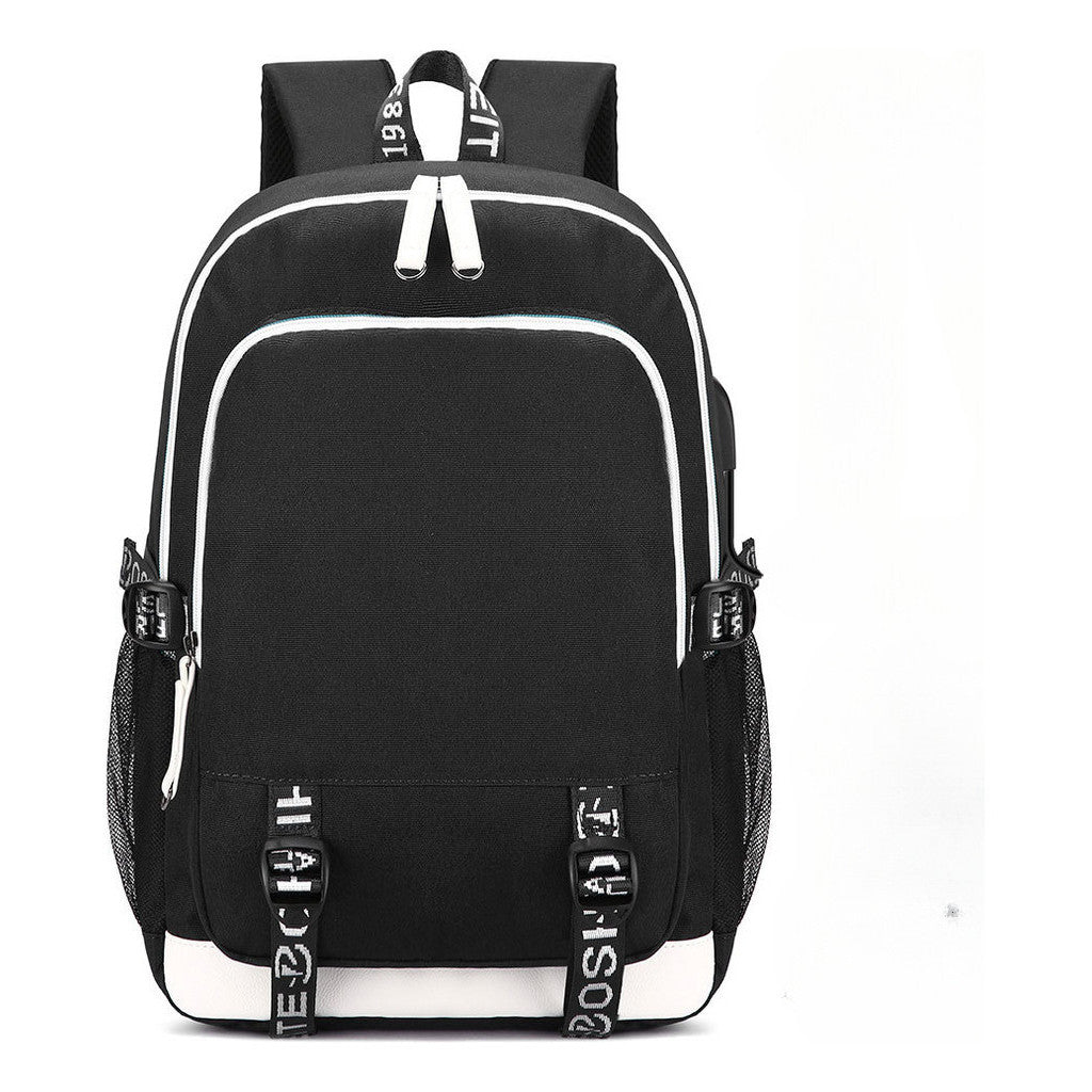 Usb Youth Primary And Secondary School Student Backpack For Men And Women's Leisure Sports Backpack