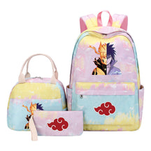 Naruto Teenage Girls School Bag Lunch Bag Three Piece Backpack Set