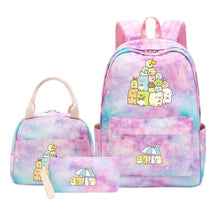 Corner Biology Student School Bag Lunch Bag Three Piece Set Backpack Set