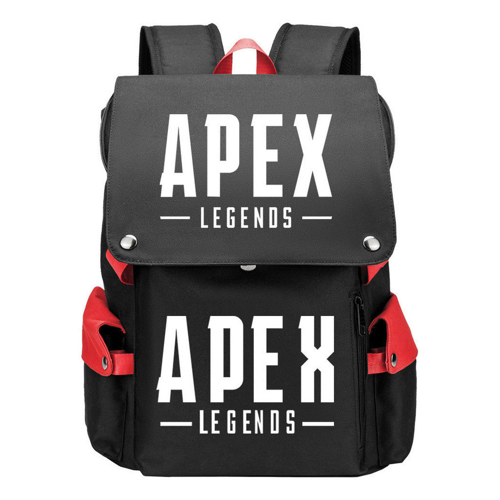Apex Hero Print Usb Charging Cap Head Style Student School Bag Casual Backpack