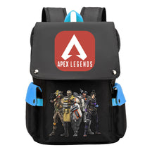 Apex Hero Print Usb Charging Cap Headpiece Student Backpack Leisure Backpack