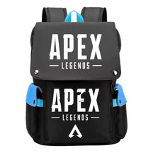 Apex Hero Print Usb Charging Cap Head Style Student School Bag Casual Backpack