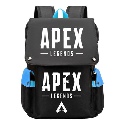Apex Hero Print Usb Charging Cap Head Style Student School Bag Casual Backpack