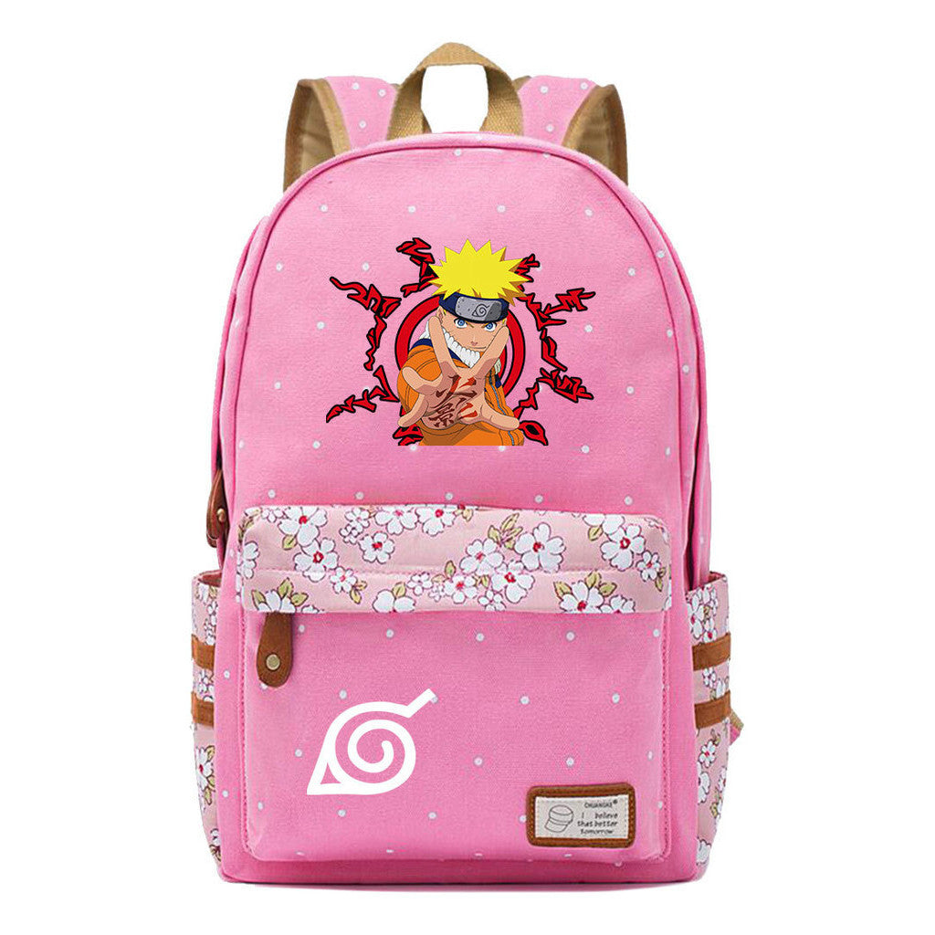 Naruto Youth Student School Bag Fashion Casual Backpack