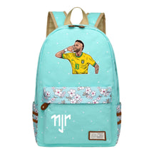 Football Star Neymar Printed Youth School Backpack For Primary And Secondary School Students, Fashionable And Casual Backpack