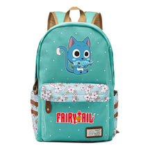 Teenage Student Backpacks, Floral Canvas, Girl Shoulders