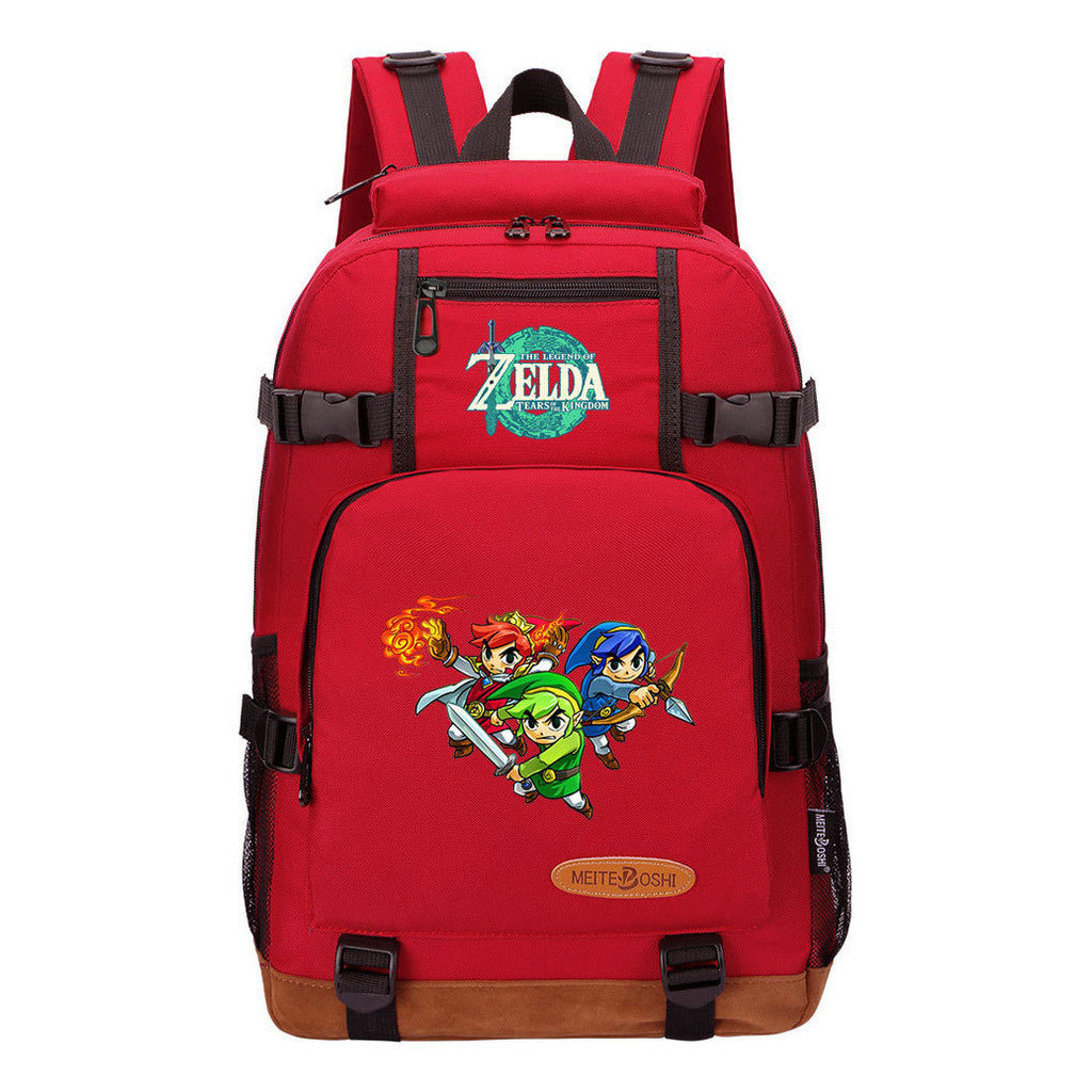 Printed Student Backpack For Leisure Travel Backpack