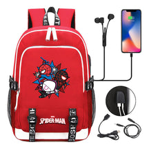 Superhero Printed Youth Primary And Secondary School Backpack Usb Men's And Women's Leisure Backpack