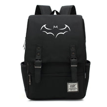 Superhero Batman Print Youth Student Backpack Casual Belt Buckle Classic Backpack