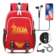 Golden Selda Kingdom Tears Usb Youth Student Backpack Men's And Women's Leisure Sports Backpack